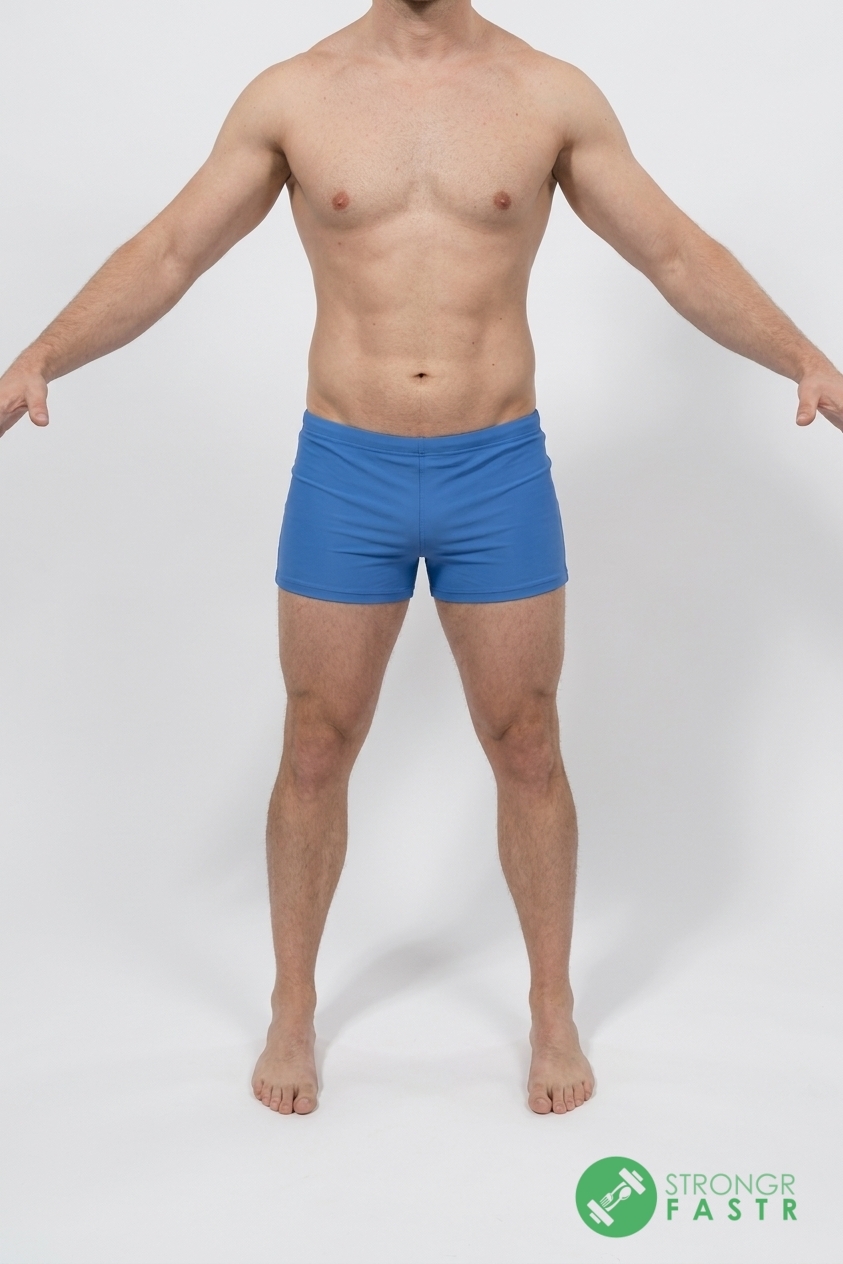A 5'9", 180 lbs male at about 13% body fat