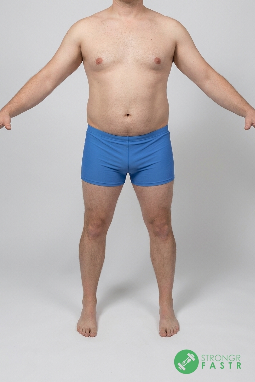 A 5'9", 210 lbs male at about 28% body fat