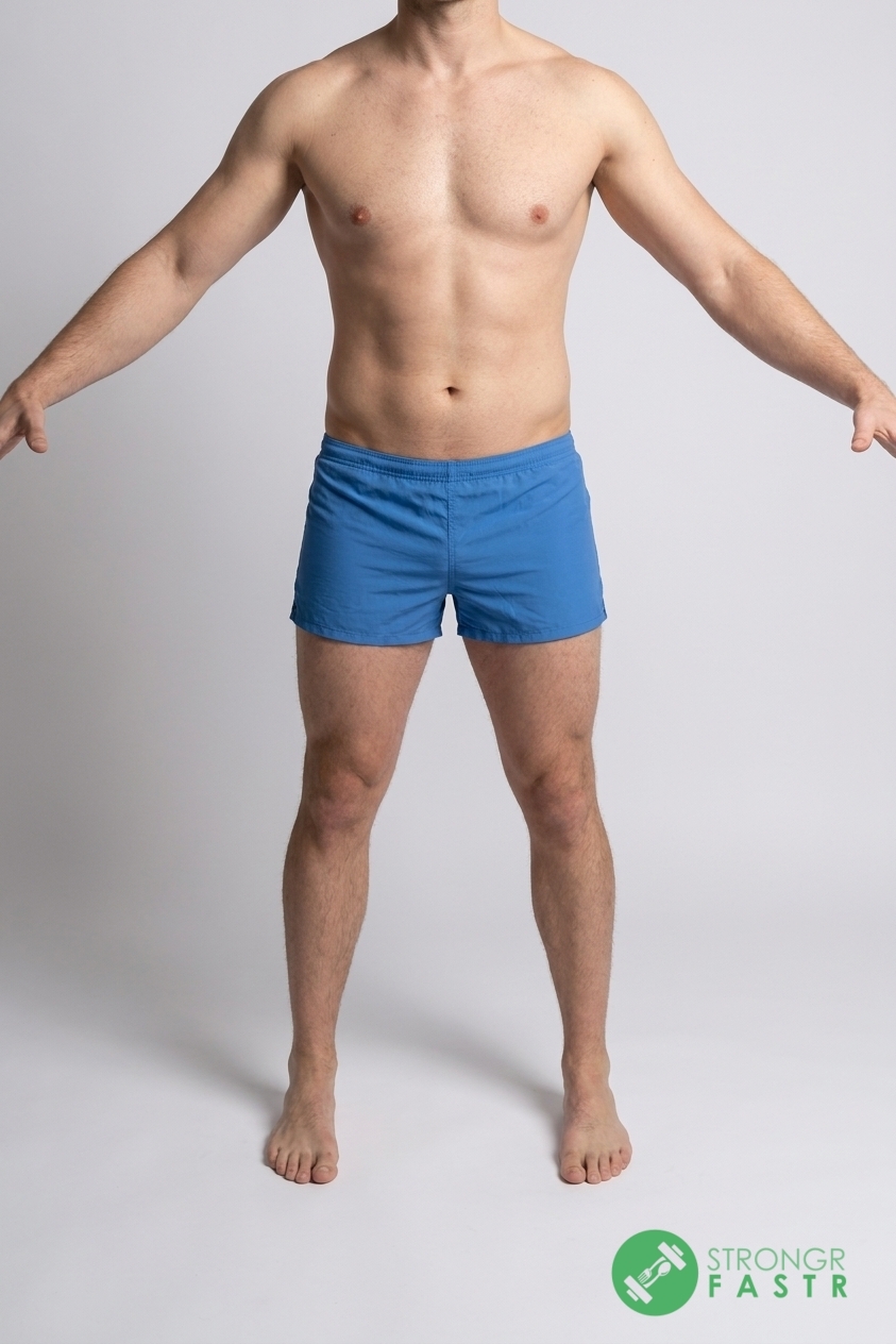 A 5'9", 170 lbs male at about 16% body fat
