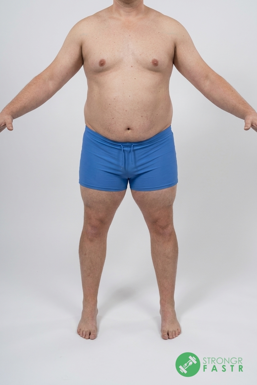 A 5'8", 230 lbs male at about 35% body fat