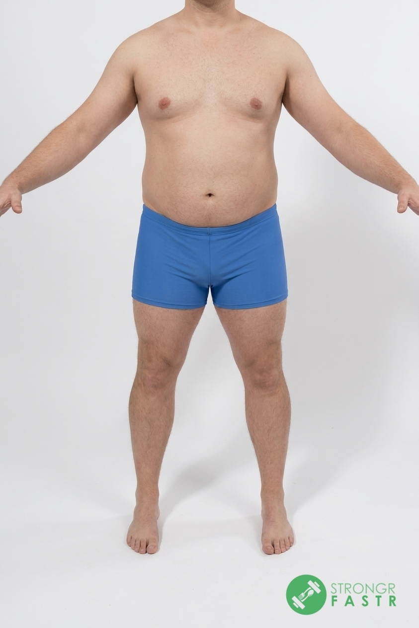 A 5'10", 230 lbs male at about 29% body fat