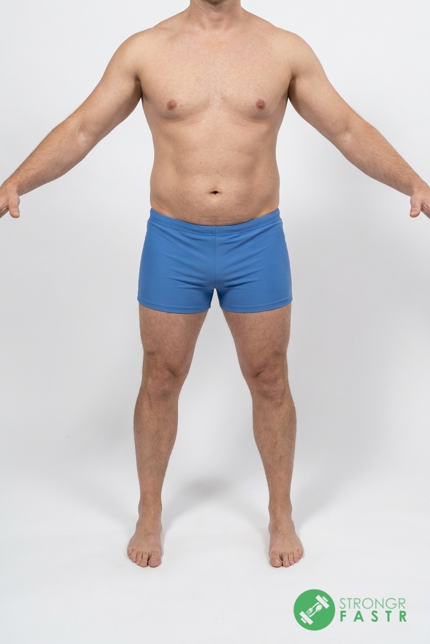 A 6'6", 250 lbs male at about 22% body fat