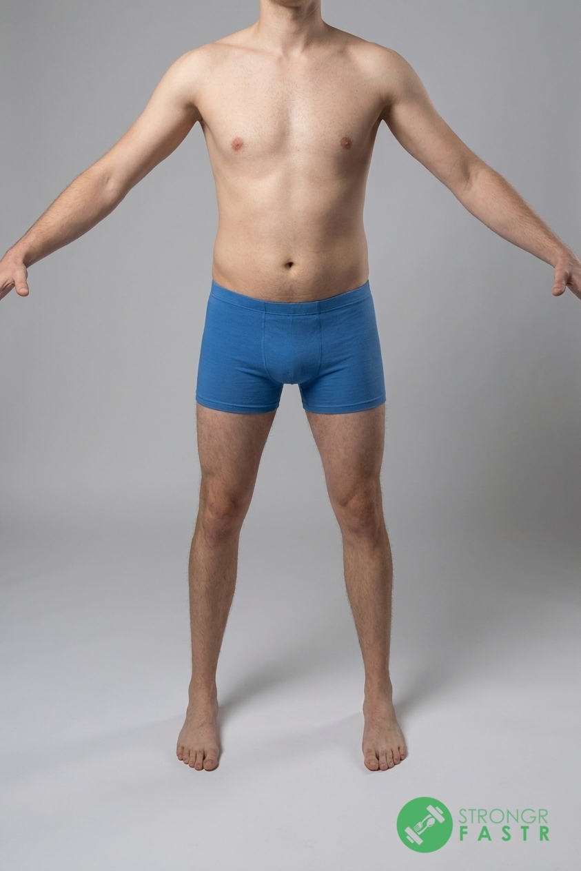 A 6'1", 180 lbs male at about 23% body fat