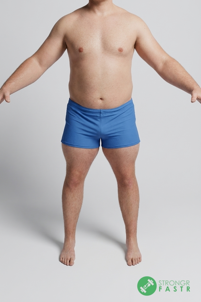 A 5'7", 200 lbs male at about 27% body fat