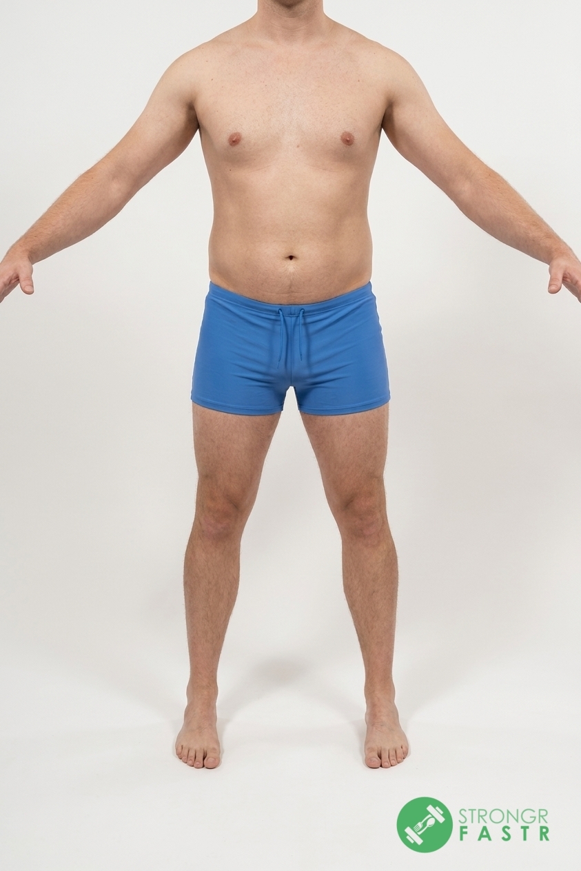 A 5'9", 180 lbs male at about 20% body fat