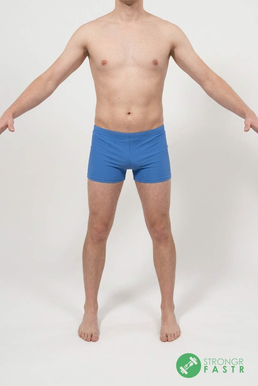 A 6'1", 170 lbs male at about 23% body fat