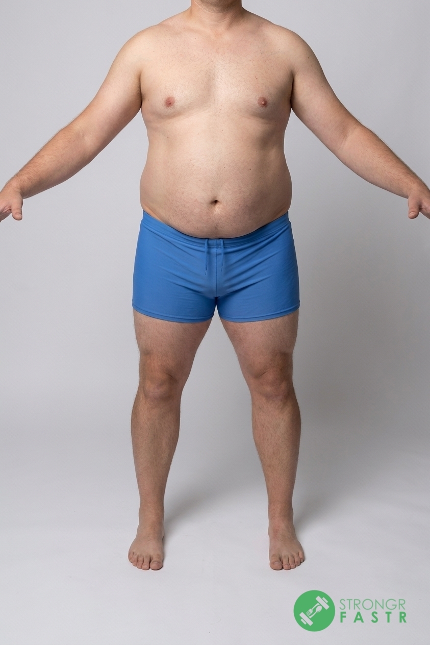 A 5'8", 240 lbs male at about 37% body fat