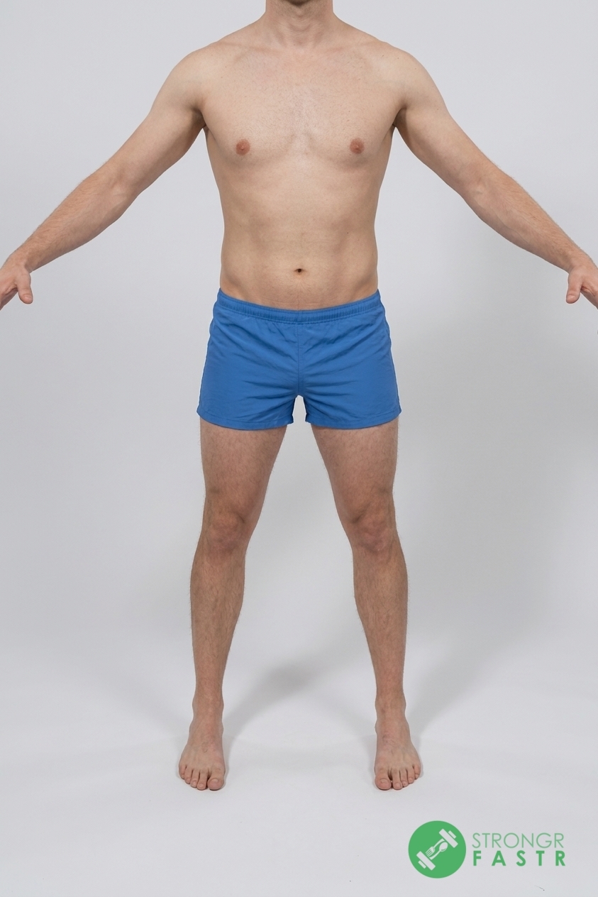 A 5'8", 160 lbs male at about 17% body fat