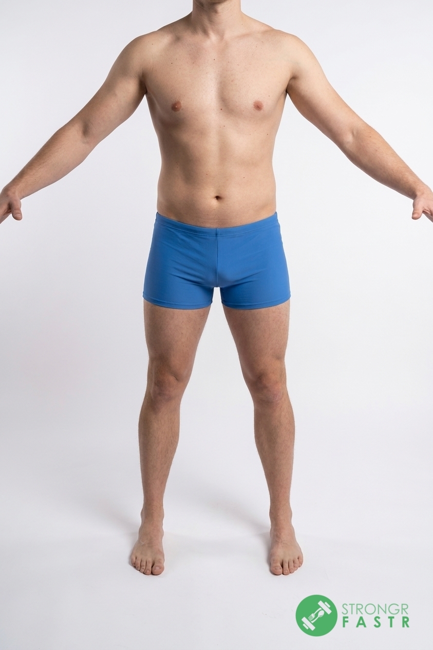 A 6'1", 200 lbs male at about 20% body fat