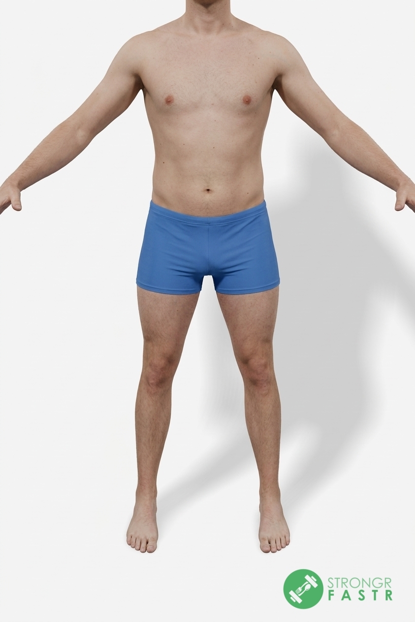 A 6'4", 210 lbs male at about 22% body fat