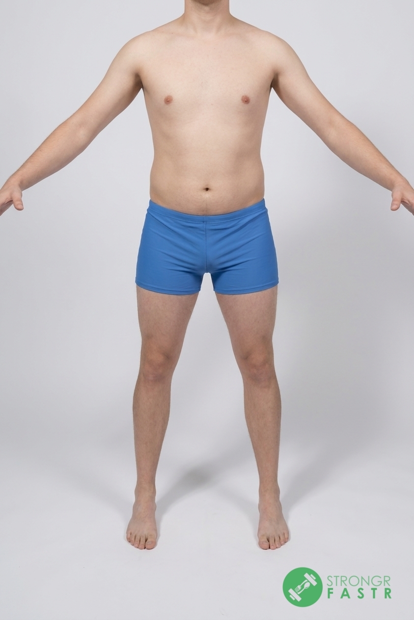 A 6'2", 200 lbs male at about 24% body fat
