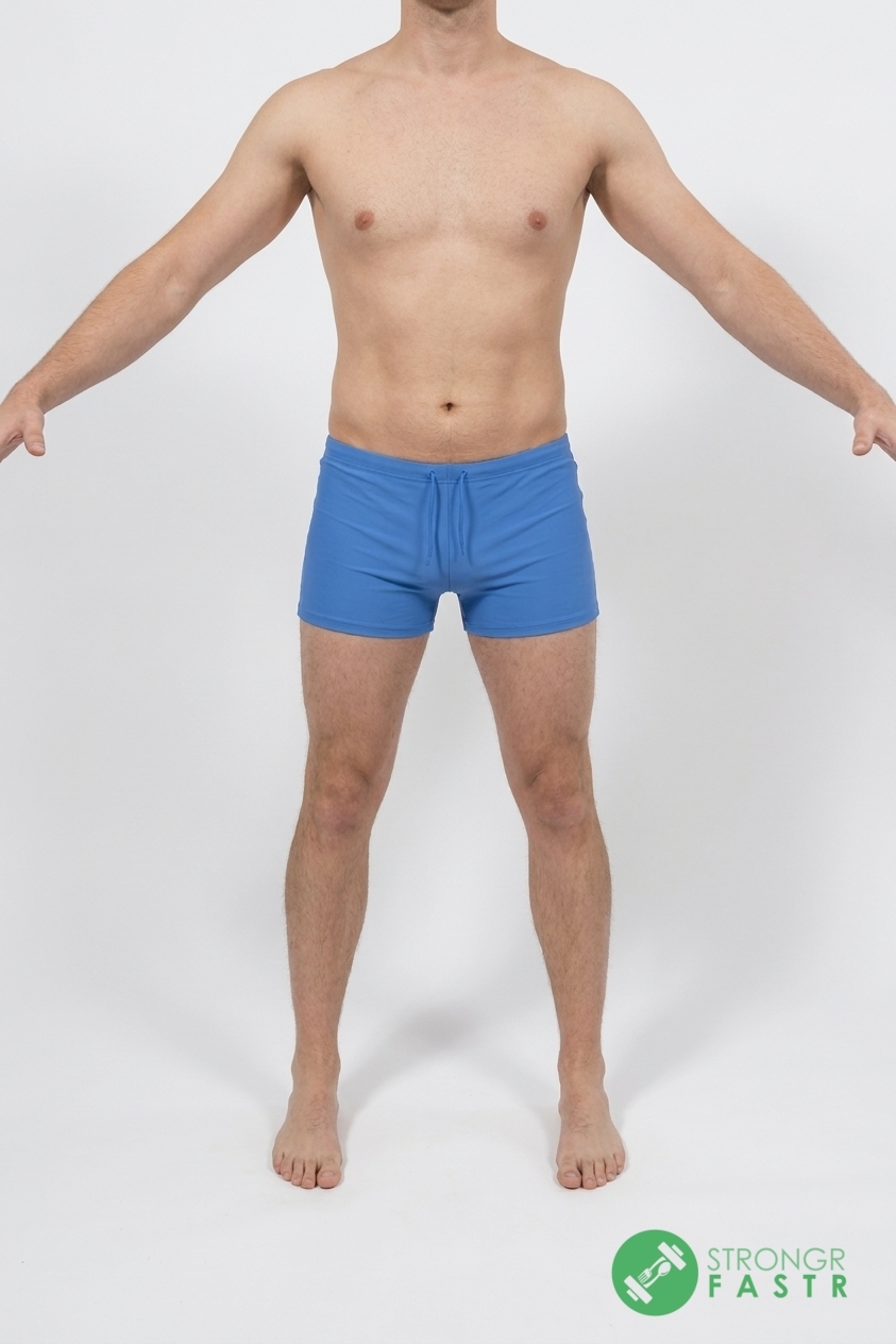 A 6'1", 180 lbs male at about 19% body fat