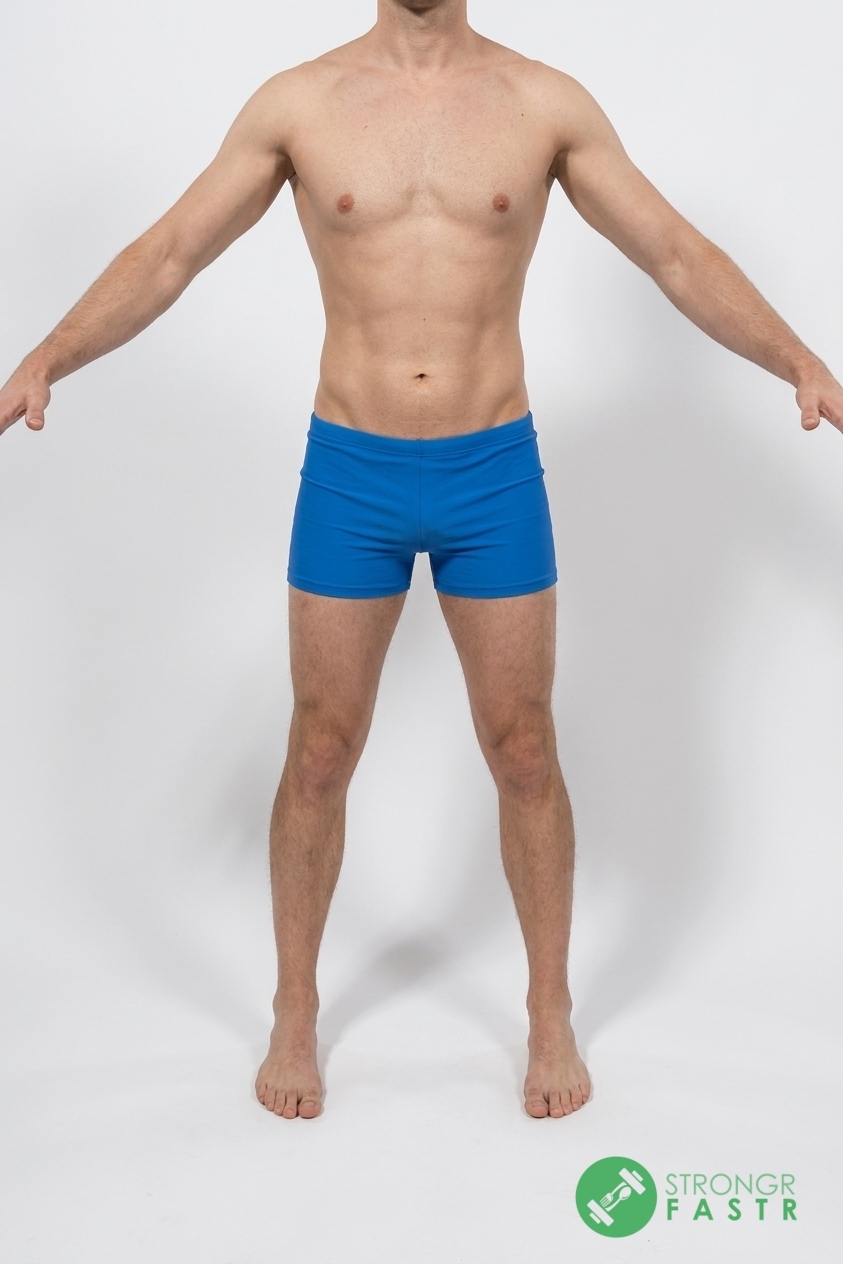 A 6'1", 160 lbs male at about 11% body fat