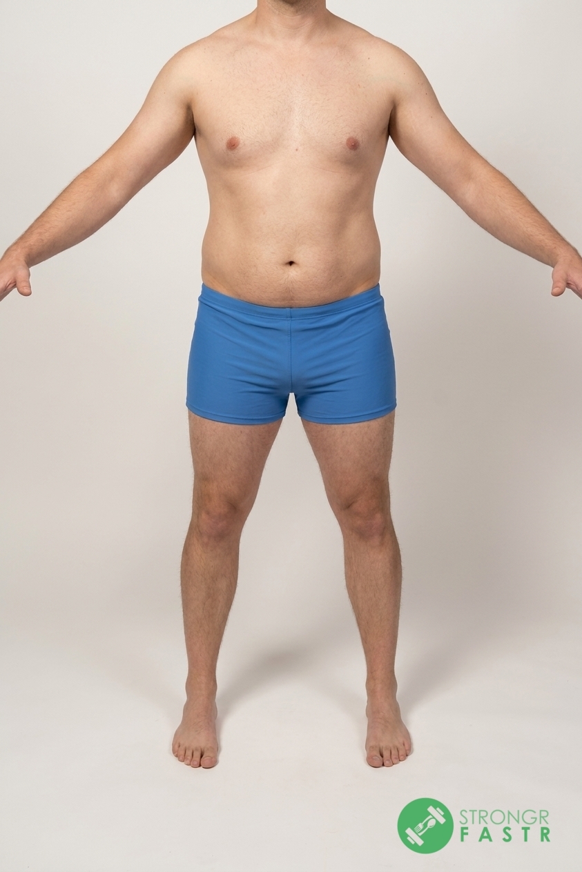 A 5'6", 180 lbs male at about 22% body fat