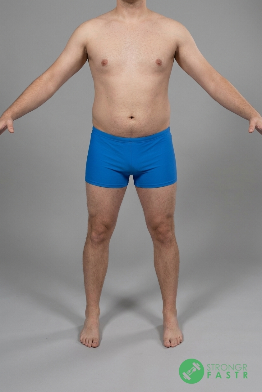 A 6'2", 220 lbs male at about 27% body fat
