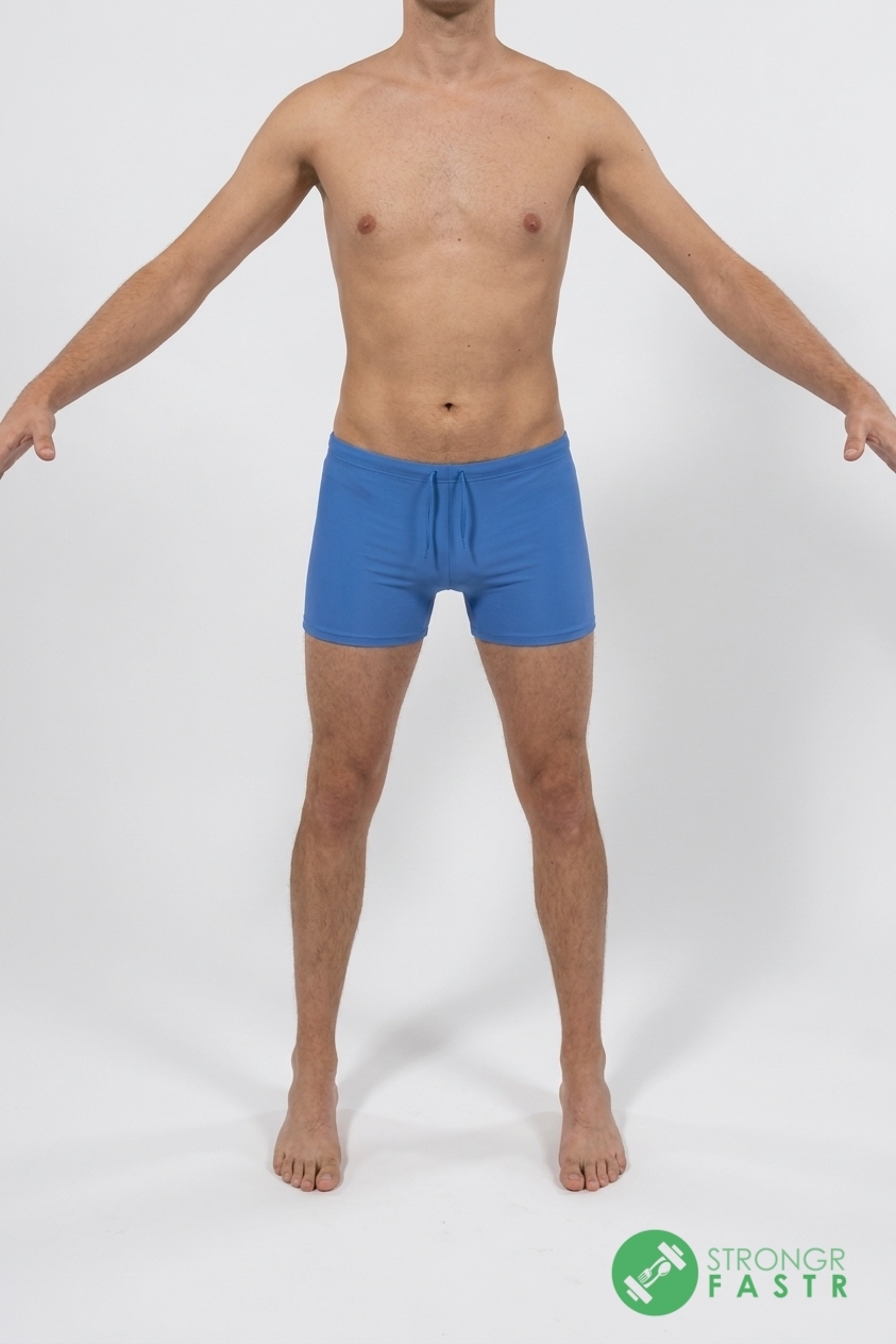 A 6 foot, 150 lbs male at about 14% body fat