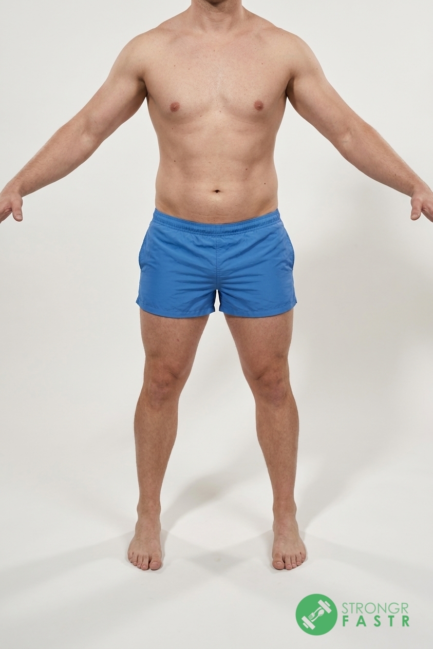 A 5'5", 160 lbs male at about 17% body fat
