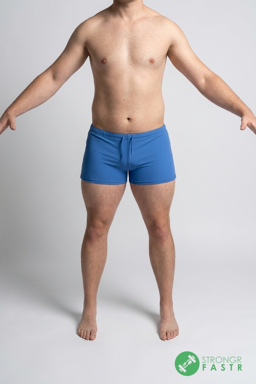 A 6'1", 230 lbs male at about 19% body fat