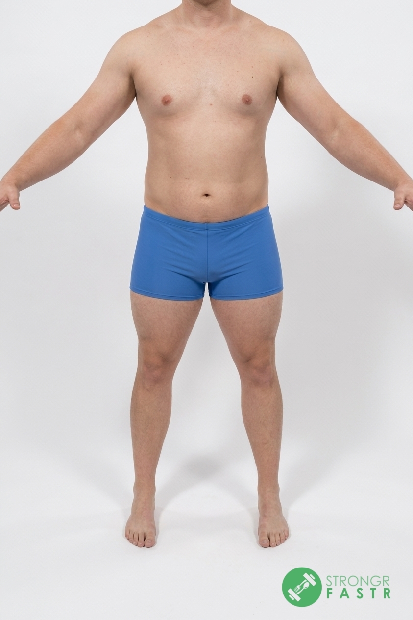 A 5'10", 220 lbs male at about 21% body fat