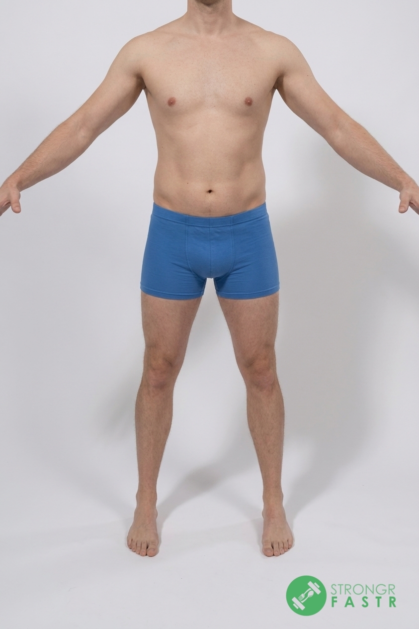 A 6'1", 190 lbs male at about 20% body fat