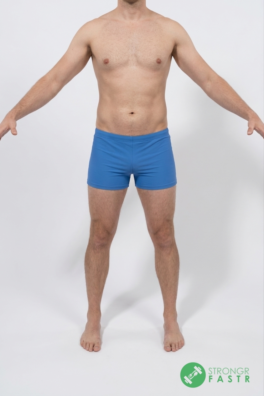 A 6'4", 190 lbs male at about 13% body fat