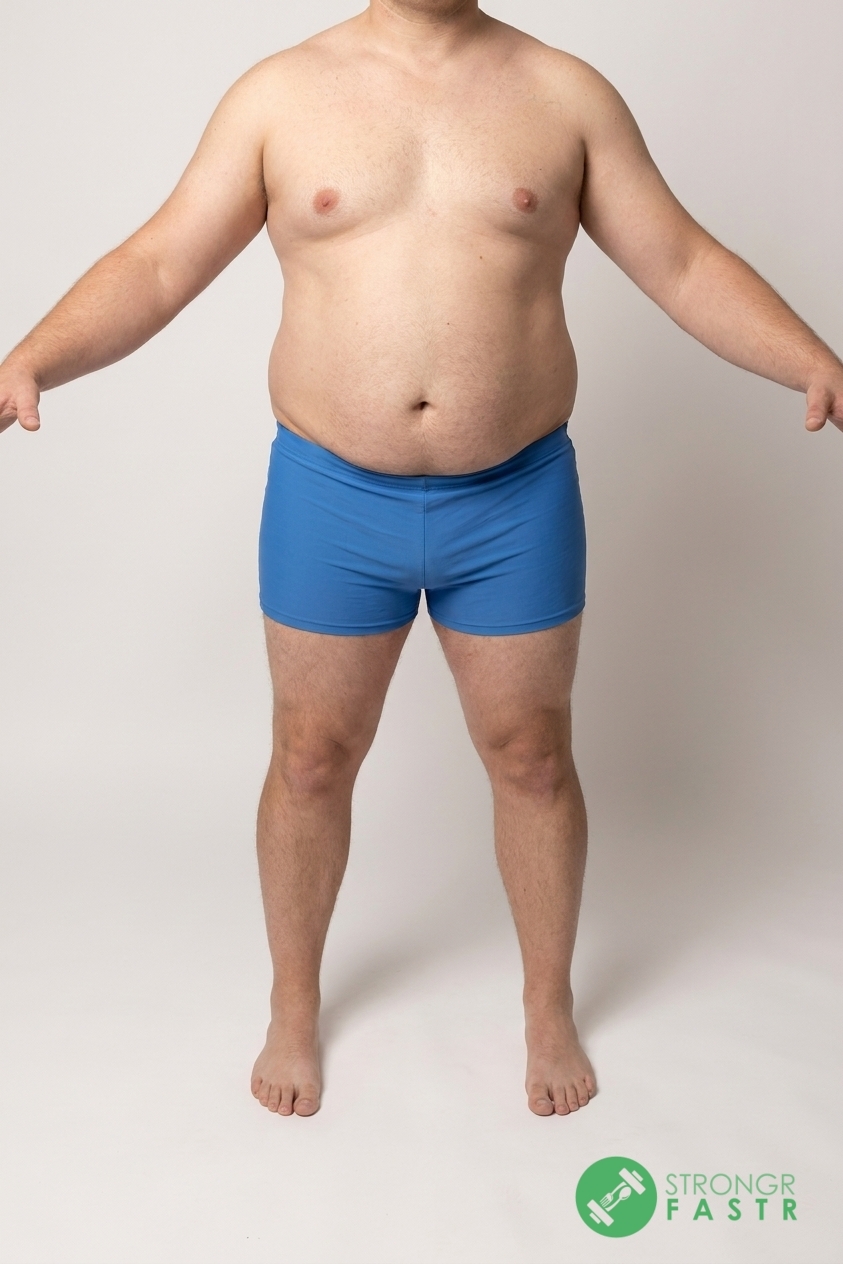 A 5'9", 260 lbs male at about 31% body fat
