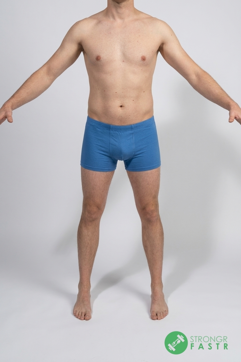 A 6'1", 190 lbs male at about 22% body fat