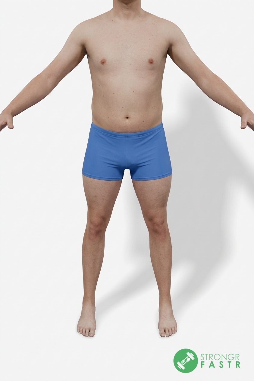 A 6'2", 200 lbs male at about 27% body fat