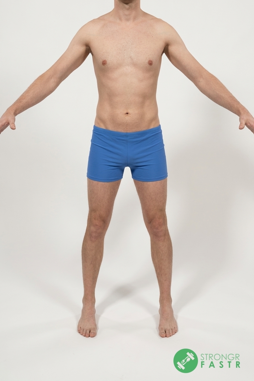 A 6'1", 150 lbs male at about 11% body fat
