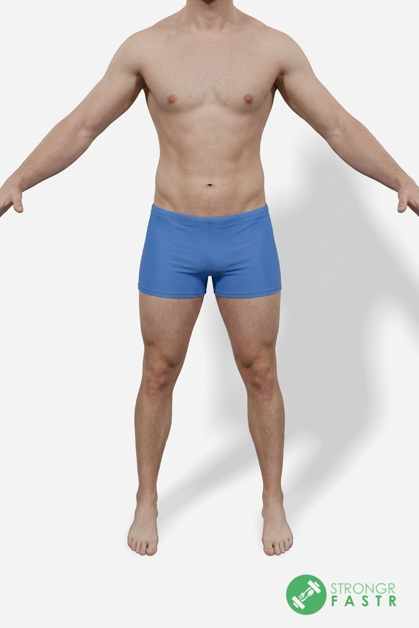 A 6 foot, 190 lbs male at about 12% body fat