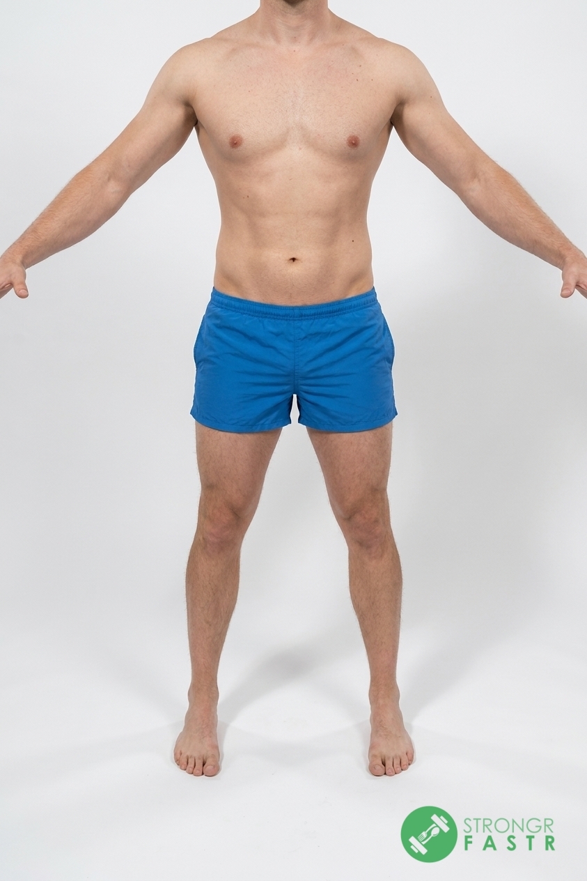 A 5'7", 150 lbs male at about 13% body fat