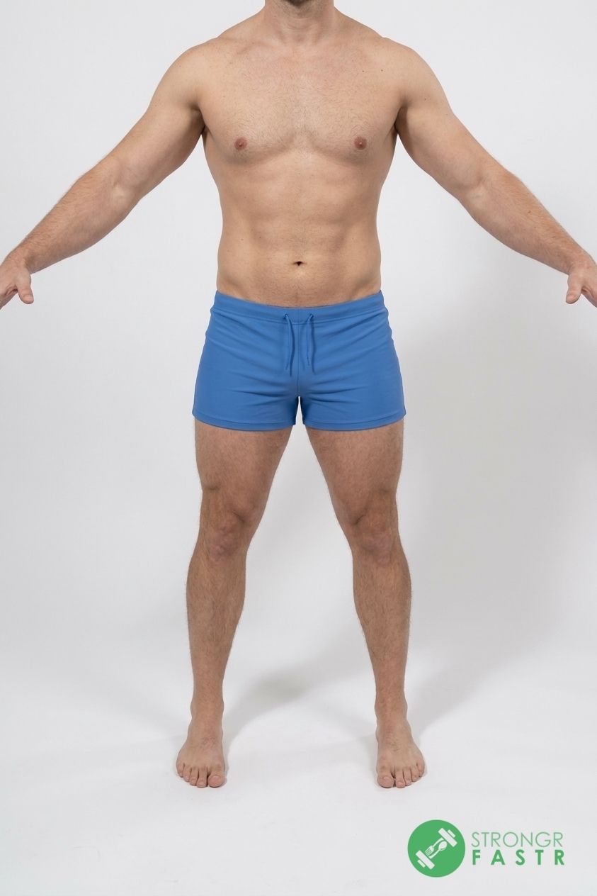 A 6'5", 220 lbs male at about 13% body fat