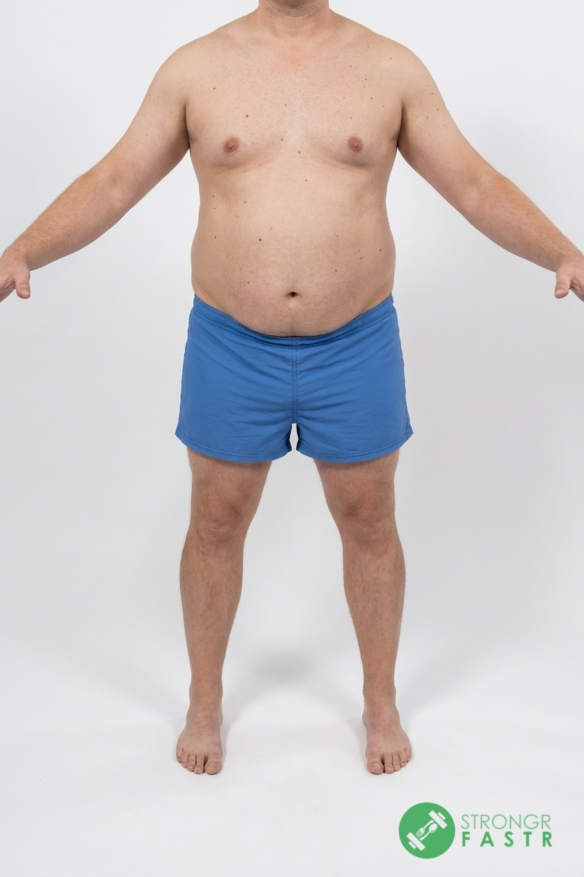 A 5'10", 250 lbs male at about 34% body fat