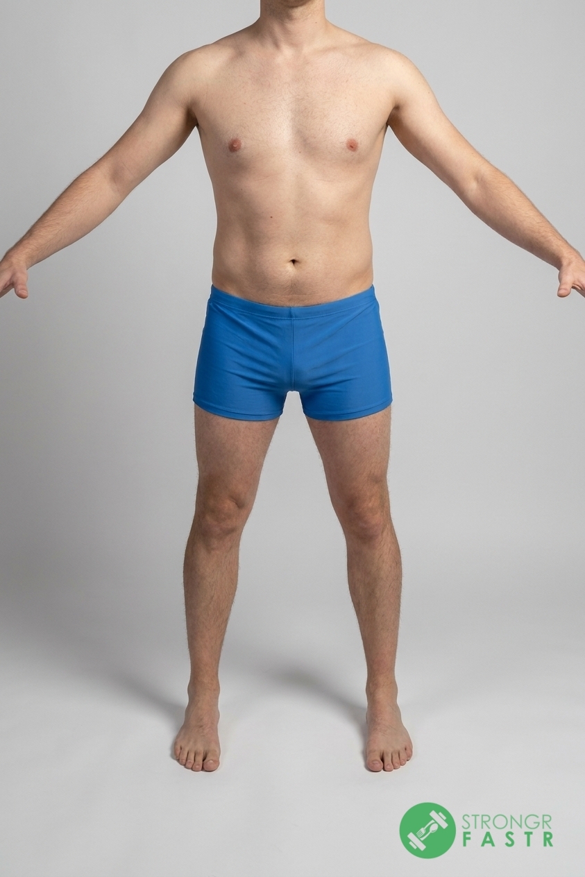 A 5'7", 150 lbs male at about 20% body fat