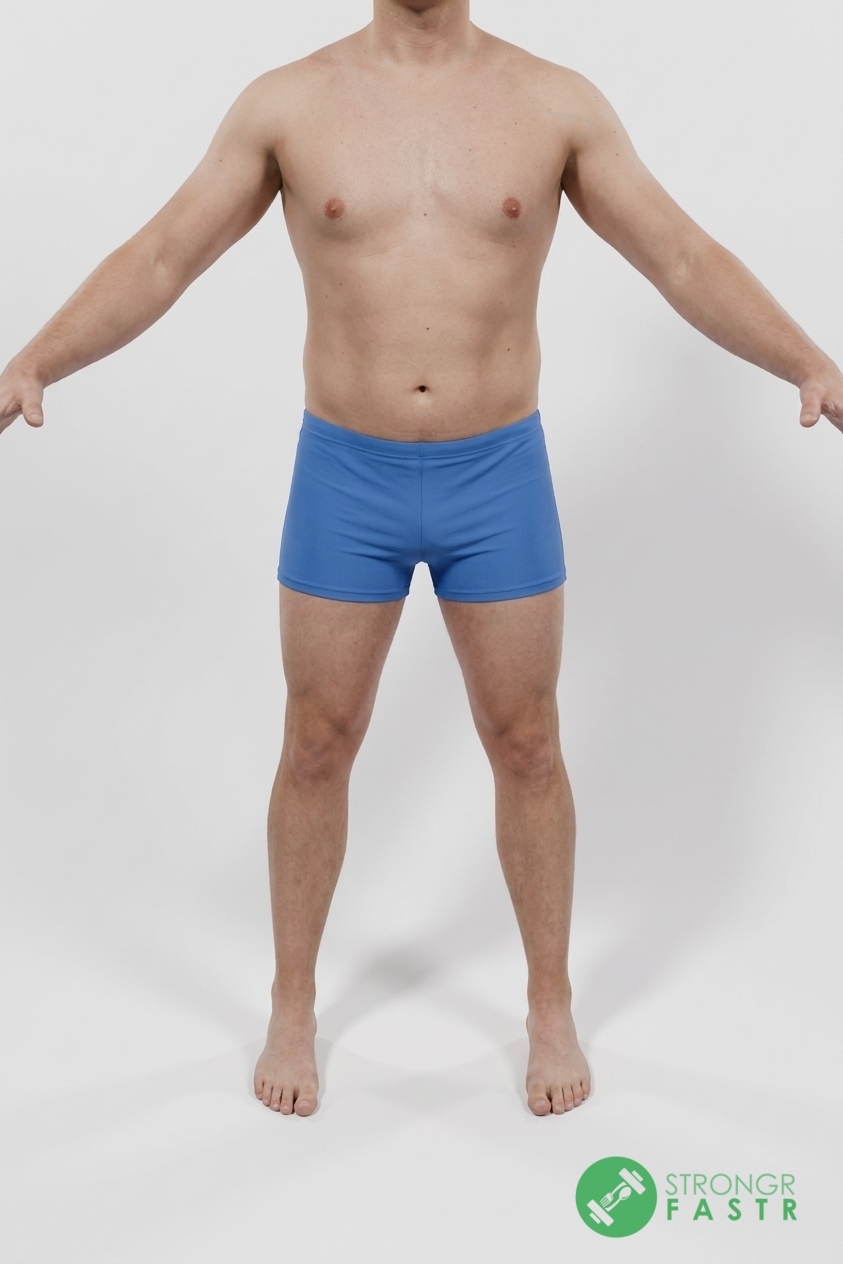 A 5'9", 180 lbs male at about 22% body fat