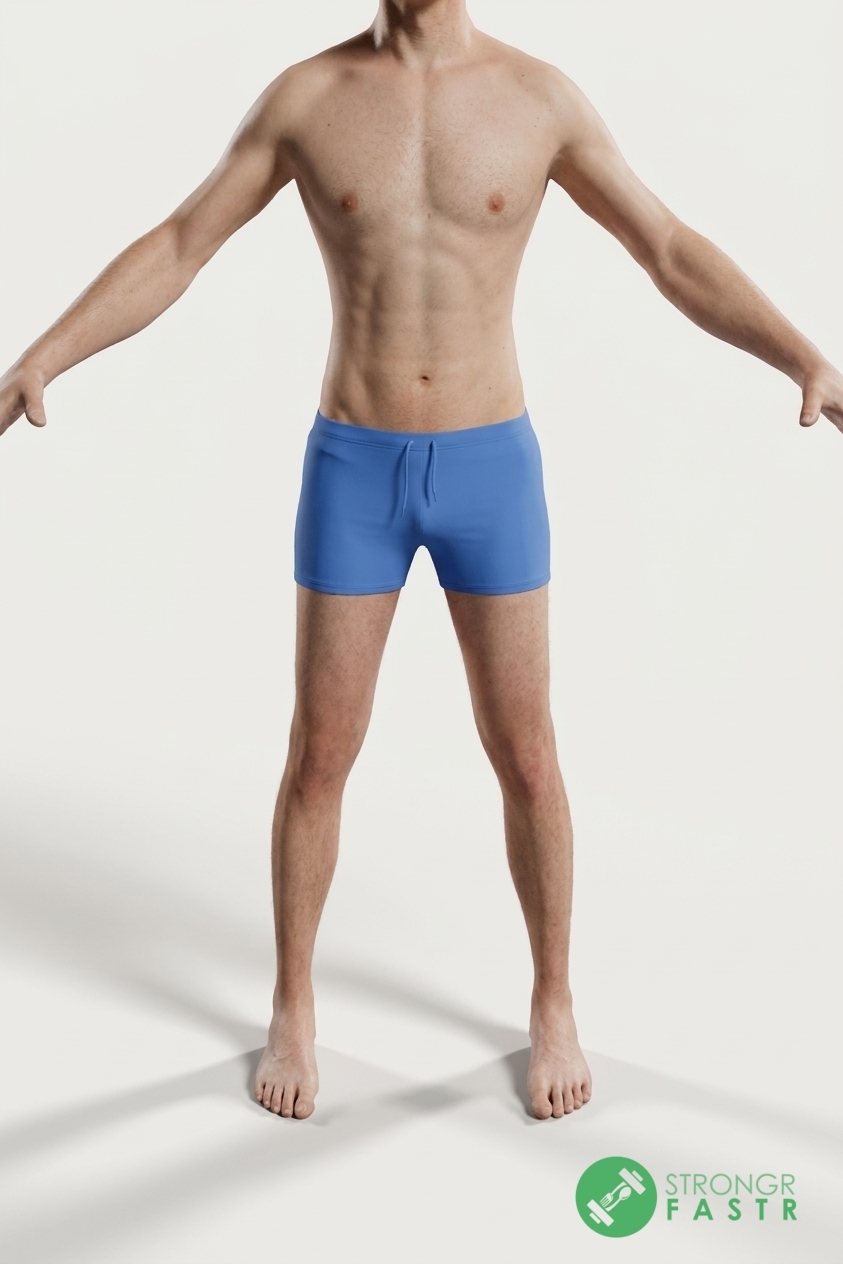A 6'2", 150 lbs male at about 8% body fat