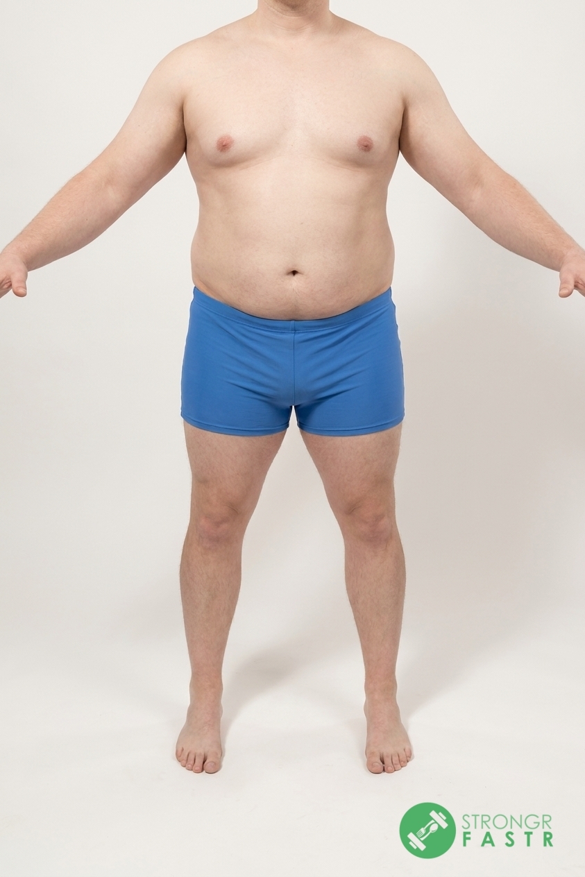 A 5'7", 220 lbs male at about 31% body fat