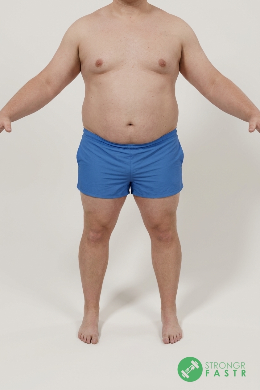 A 5'10", 300 lbs male at about 36% body fat