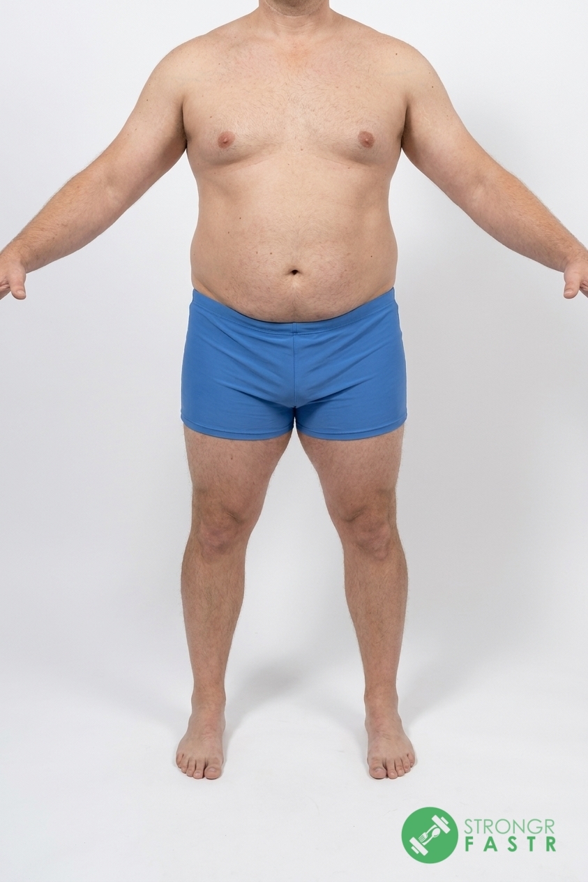 A 5'10", 250 lbs male at about 32% body fat