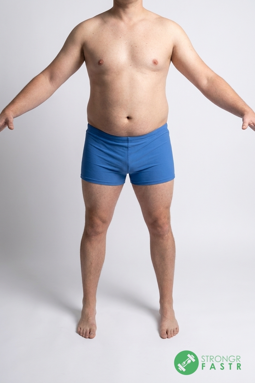 A 6'6", 250 lbs male at about 31% body fat