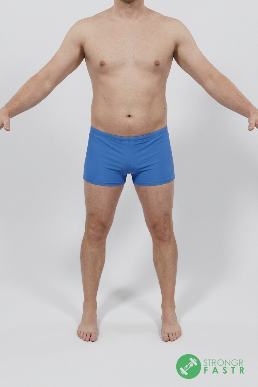 A 5'9", 190 lbs male at about 25% body fat