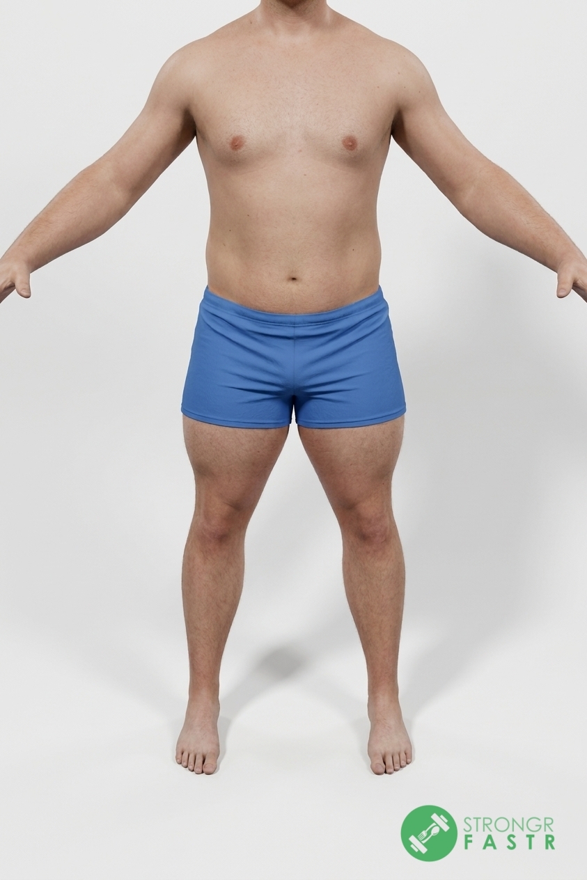 A 5'8", 200 lbs male at about 22% body fat