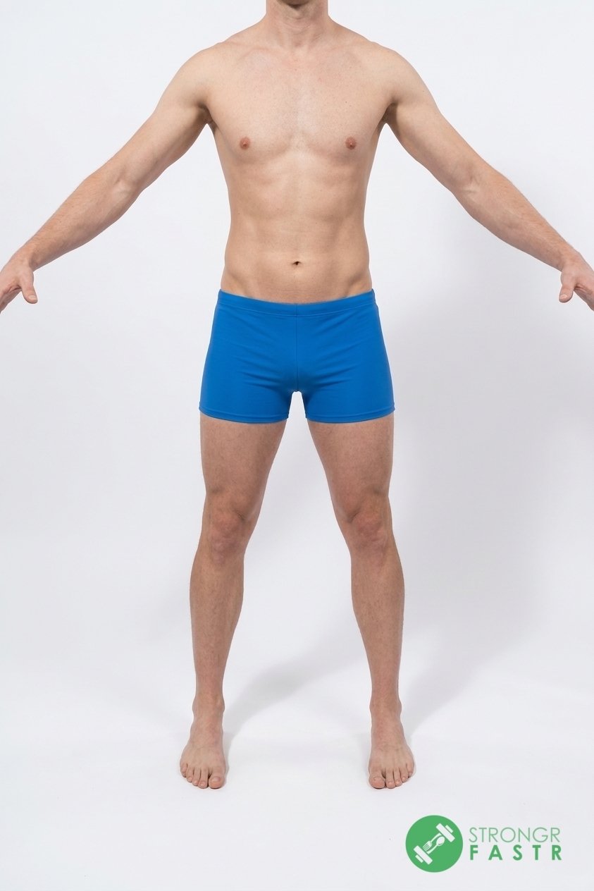 A 6'1", 170 lbs male at about 13% body fat