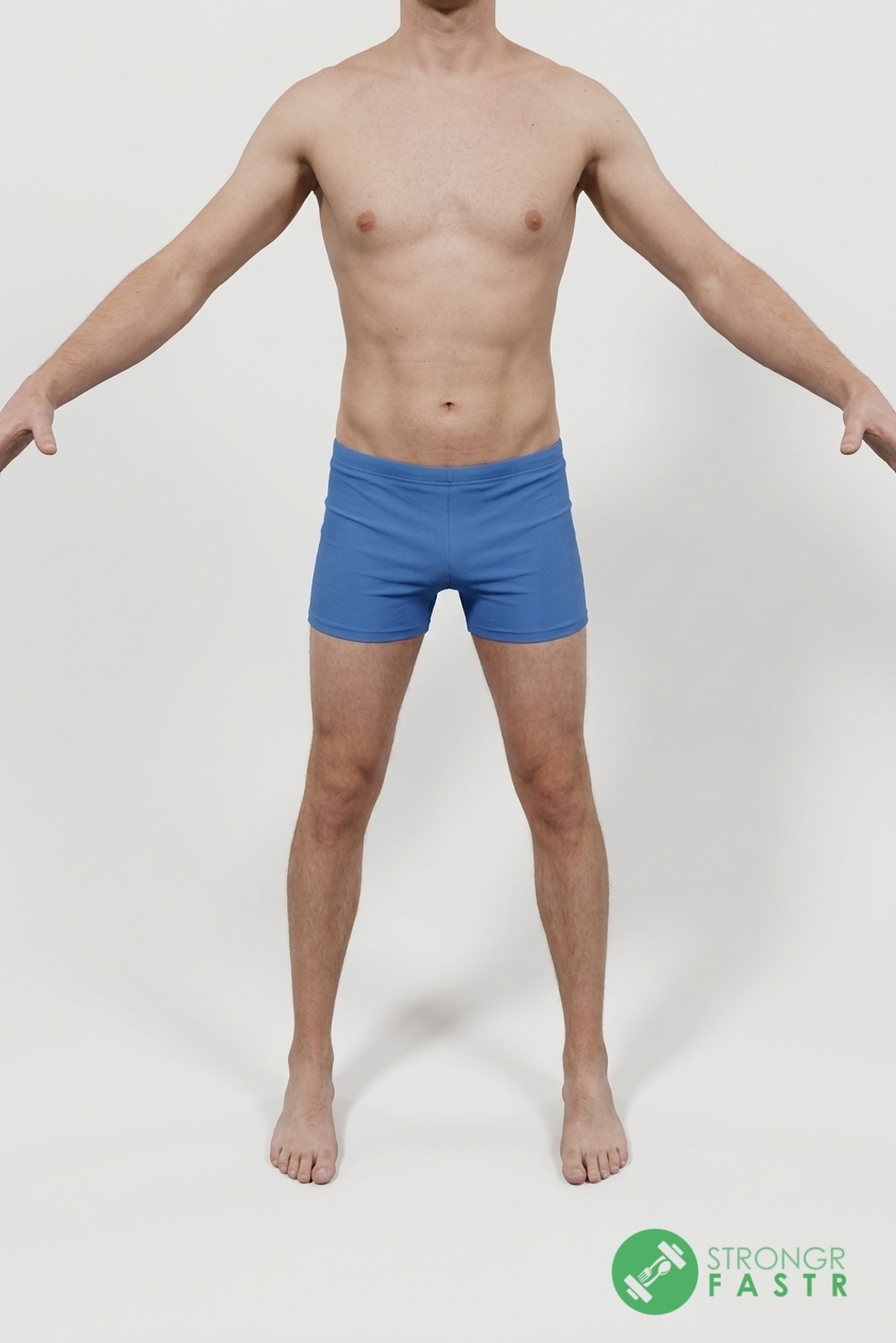 A 5'8", 130 lbs male at about 12% body fat
