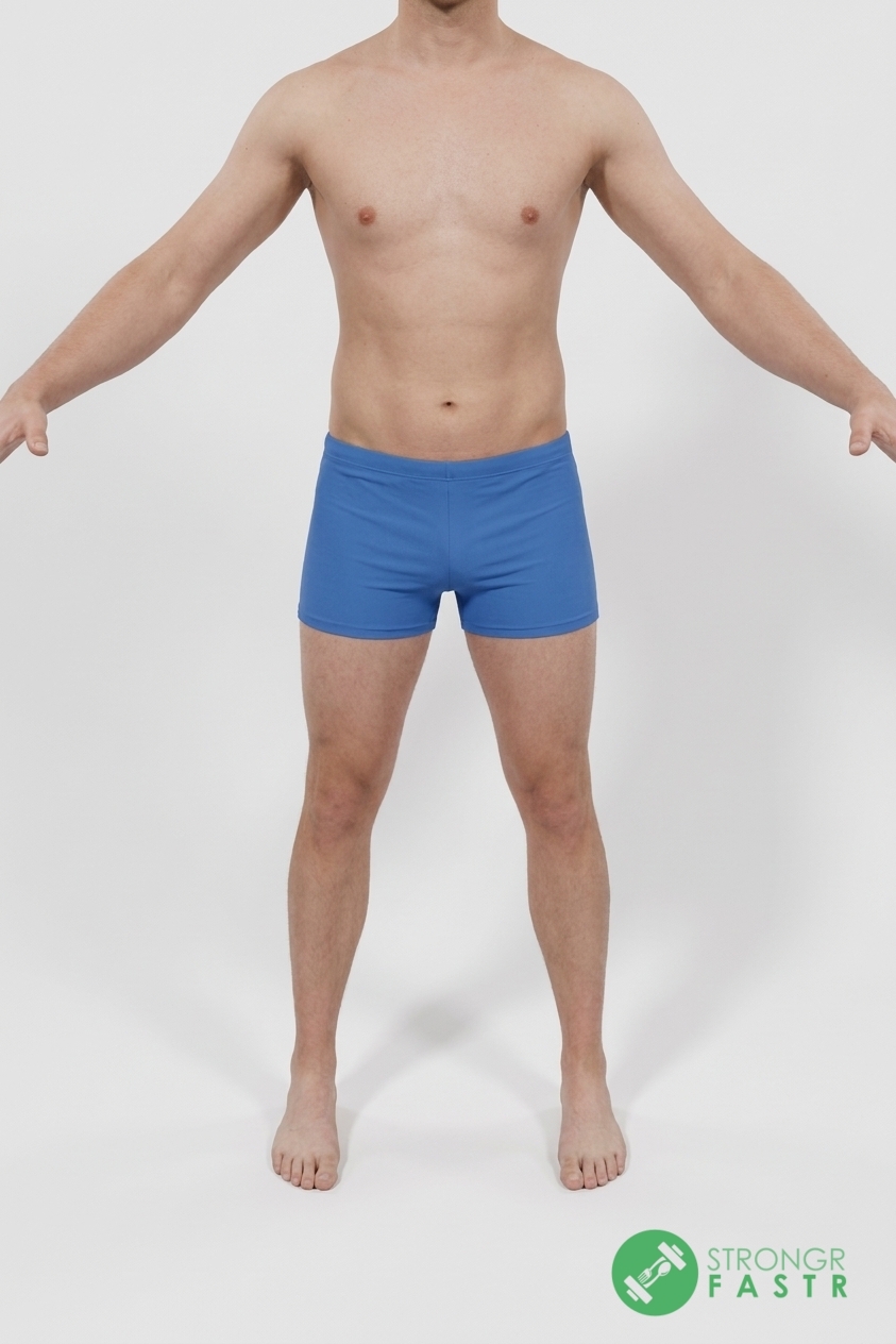 A 6'1", 190 lbs male at about 16% body fat