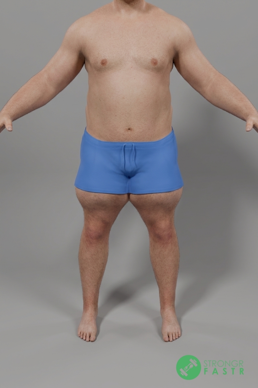 A 5'8", 250 lbs male at about 29% body fat