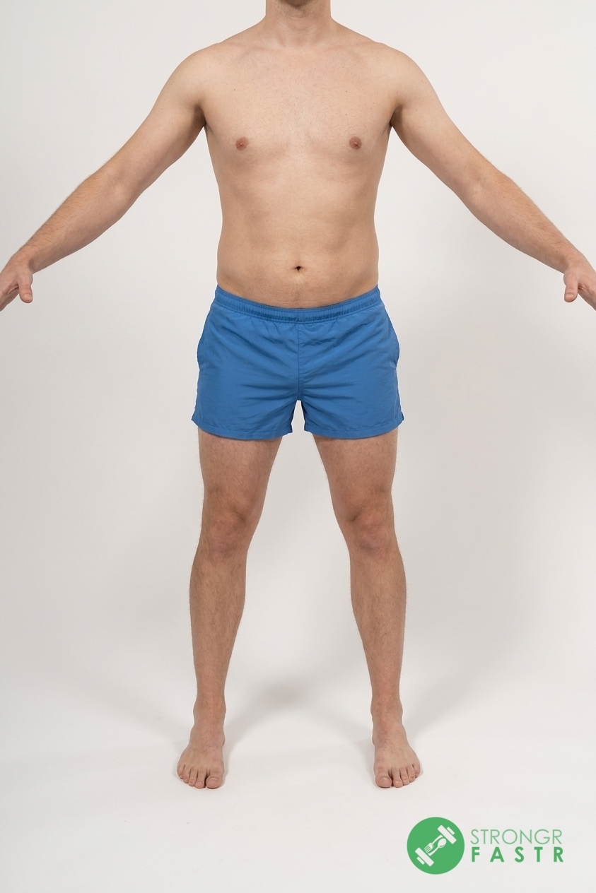 A 6 foot, 190 lbs male at about 21% body fat