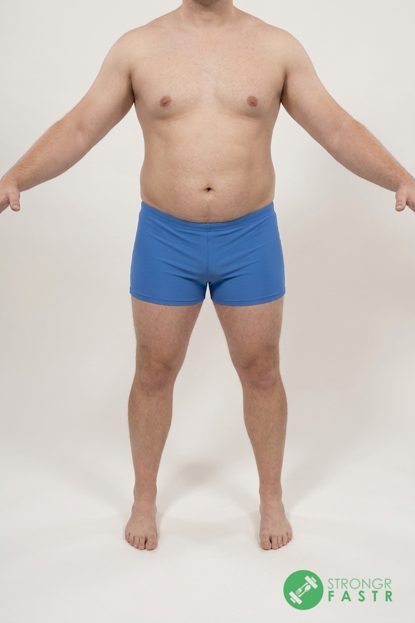 A 5'8", 220 lbs male at about 27% body fat