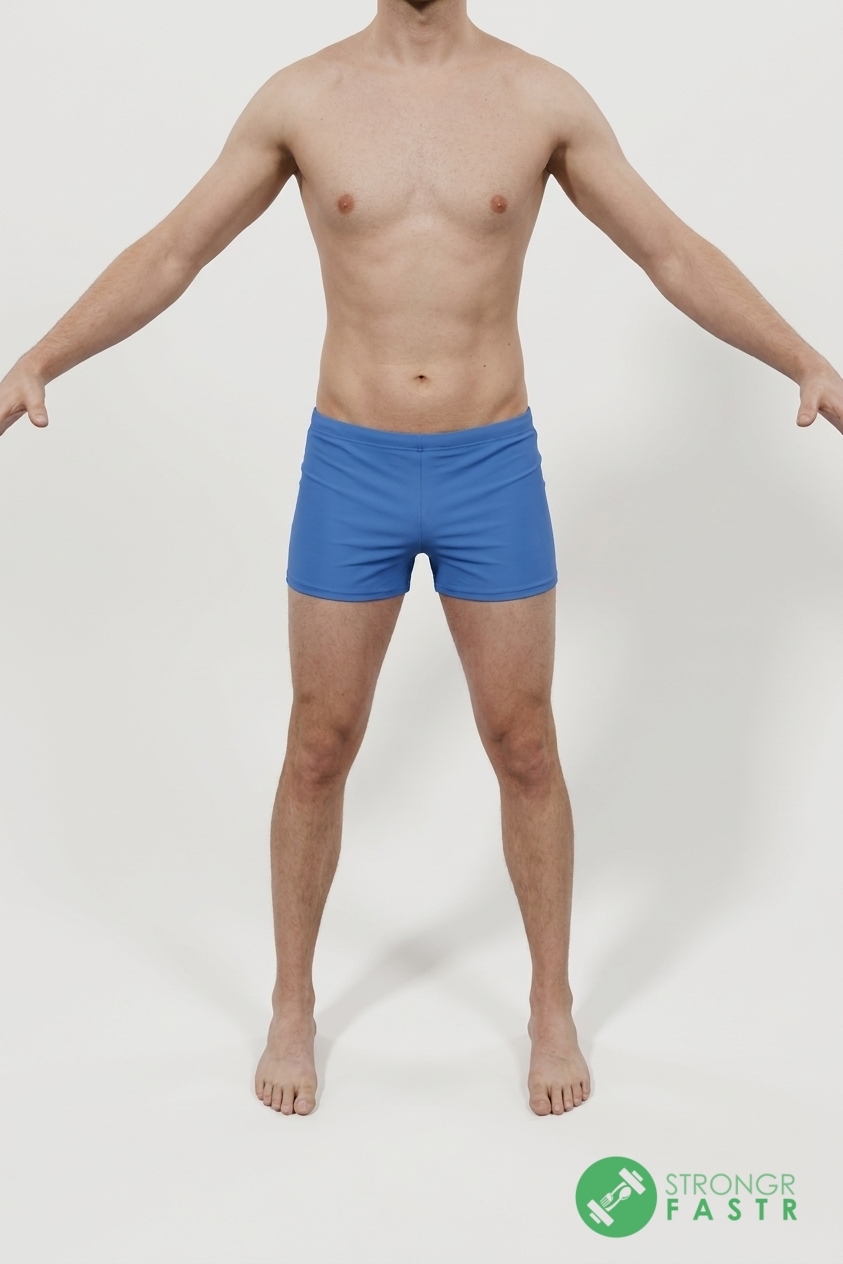 A 5'9", 140 lbs male at about 11% body fat