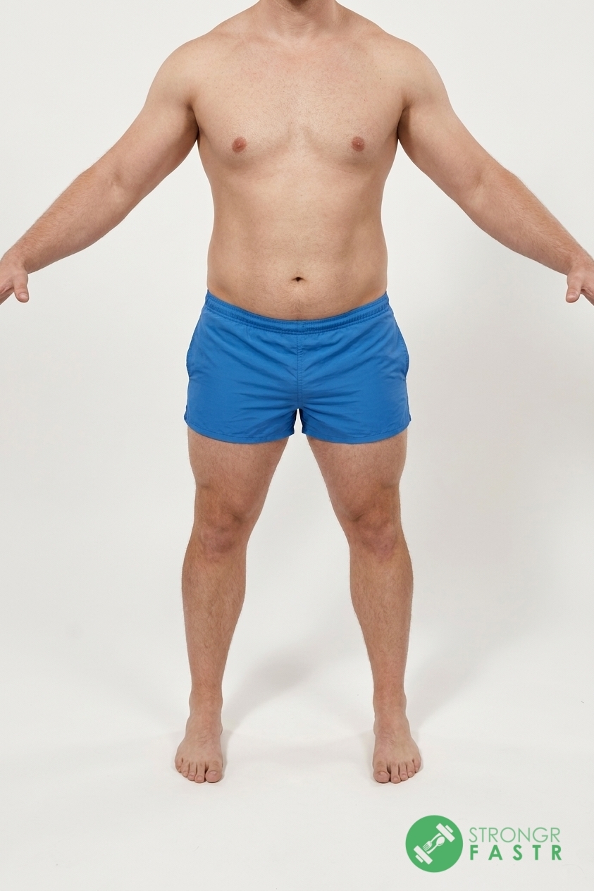 A 5'6", 200 lbs male at about 20% body fat